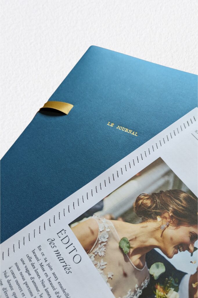 Récit de mariage - journal